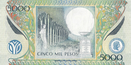 Columbia 5000 Pesos 2001, necirculata [1]