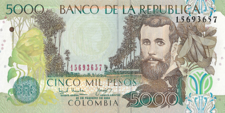 Columbia - Columbia 5000 Pesos 2001, necirculata