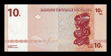 Congo 10 Franci 2003, necirculata [1]