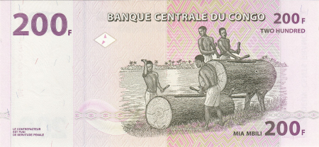 Congo 200 Franci 2013, necirculata [1]
