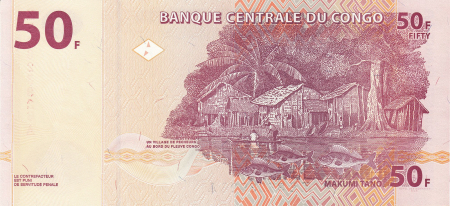 CONGO 50 franci 2013, necirculata [1]