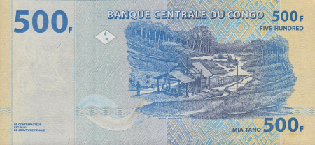 Congo, 500 franci 2022, necirculata [1]