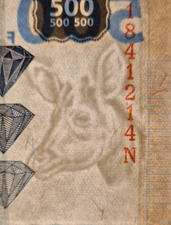 Congo, 500 franci 2022, necirculata [2]