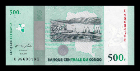 Congo, 500 franci 2010, 50 ani de Independenta, necirculata [1]