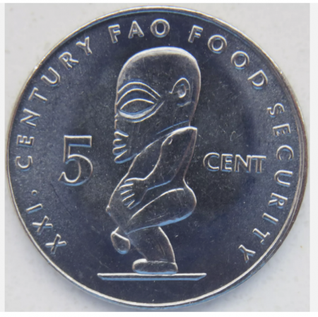 Insulele Cook 5 centi 2000 FAO - Tangaroa Deity, UNC [0]