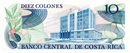 Costa Rica 10 colones 1985, aproape necirculata [1]