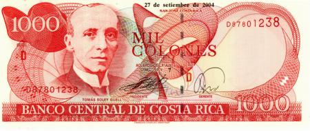 Costa Rica 1000 colones 2004, necirculata [0]