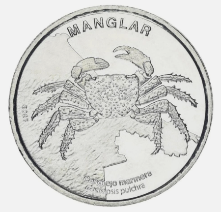 Monede America - Costa Rica 50 Colones 2025 Crab de Mare, UNC
