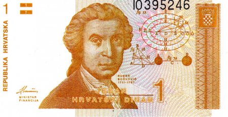 Bancnote Europa - Croatia 1 Dinar 1991, necirculata