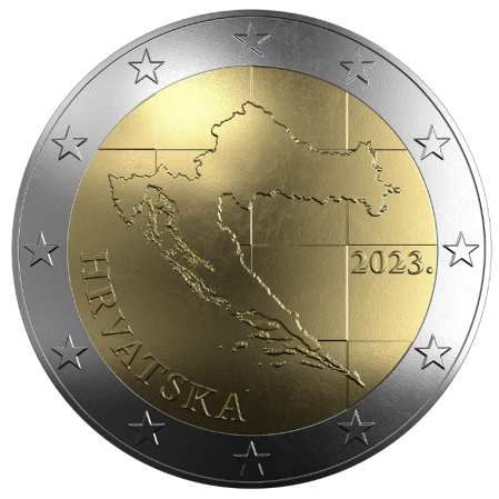 Monede Euro, Eurocenti - Croatia 2 euro 2023, UNC
