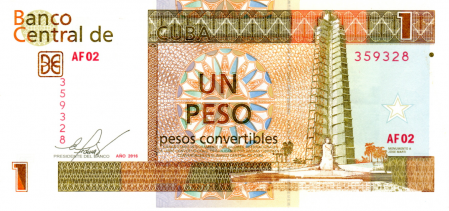 Cuba - Cuba 1 Peso Convertibil 2016, necirculata