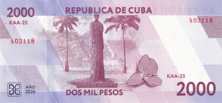 Cuba 2000 pesos 2026, UNC [1]