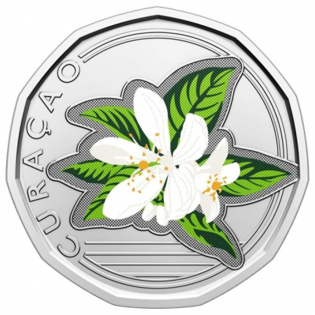 Monede America - Curacao  50 Centavos 2025, colorata, necirculata