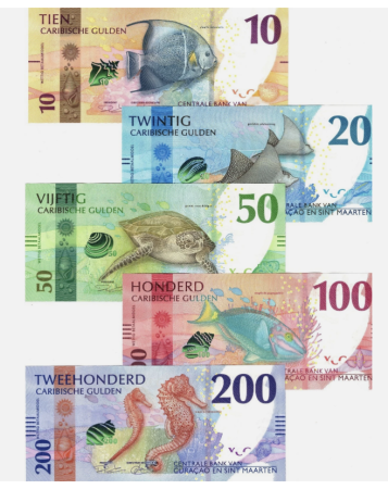 Bancnote America - Curacao set complet: 10, 20, 50, 100, 200 Gulden 2025, UNC