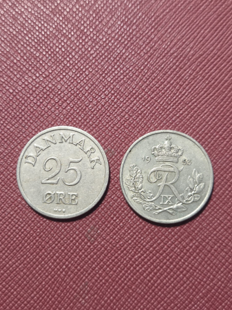 Monede Europa - Danemarca 25 ore 1950-1953