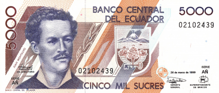 Ecuador 5000 Sucres 1999 (Galapagos), necirculata [2]