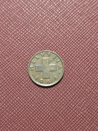 Elvetia 1 rappen 1948 [1]