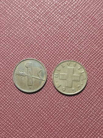 Monede Europa - Elvetia 1 rappen 1952