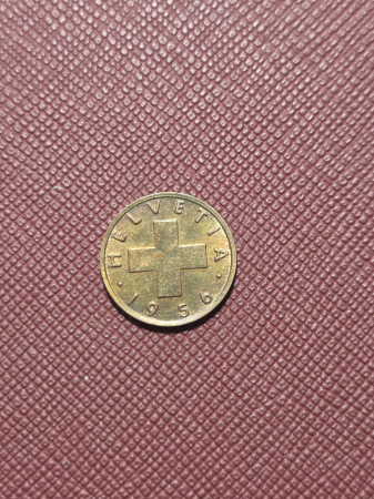 Elvetia 1 rappen 1956 [1]