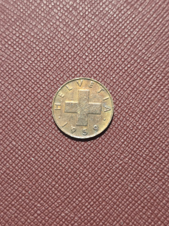 Elvetia 1 rappen 1959 [1]
