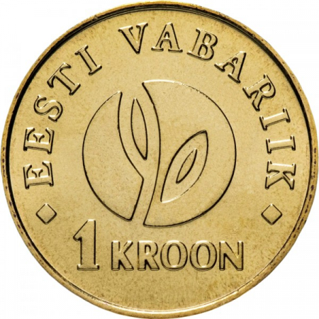 Estonia 1 kroon 2008, 90 ani de la proclamarea Independentei, UNC [1]