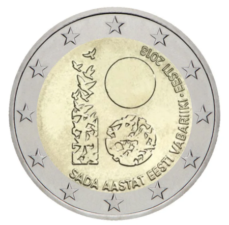 Estonia - Estonia 2 euro 2018, 100 ani de la Proclamarea Republicii, UNC