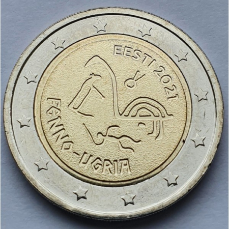 Estonia - Estonia 2 euro 2021, poparele Finno-Ugrice, UNC