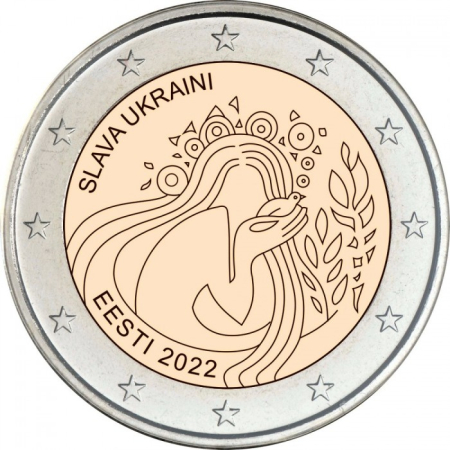 Estonia - Estonia 2 euro 2022, Ucraina și Libertatea, UNC