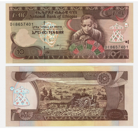 Bancnote Africa - Etiopia 10 Birr 2017, necirculata