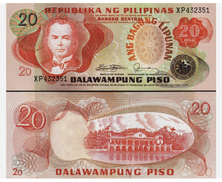 Filipine - Filipine 20 Piso 1978, necirculata
