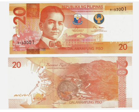 Filipine - Filipine 20 Piso 2022, necirculata