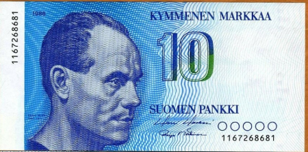 Finlanda 10 Markkaa 1986, necirculata [0]