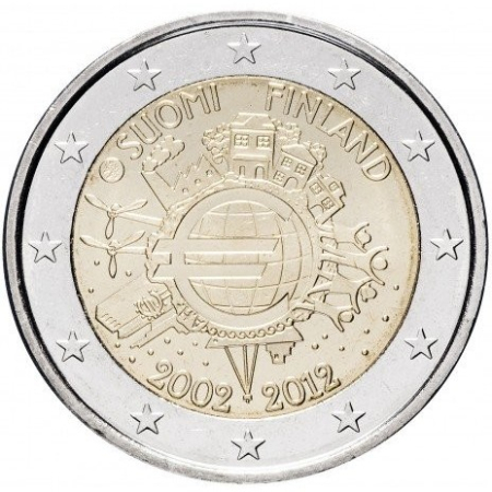Finlanda - Finlanda 2 euro 2012, 10 ani de la introducerea Euro, UNC