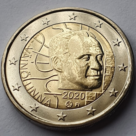 Finlanda - Finlanda 2 euro 2020, 100 ani de la nașterea lui Vaino Linna, UNC