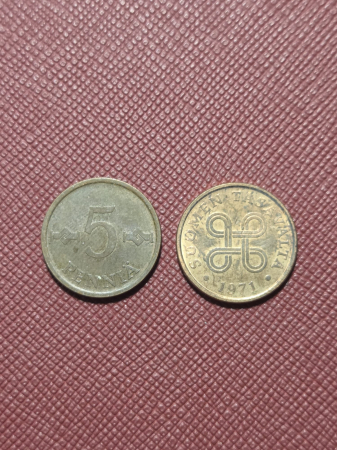 Monede - Finlanda 5 pennia 1963-1971