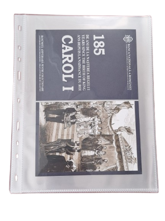 Albume cu folii pentru stocare bancnote - Folie transparenta bancnote, gama Optima, cod SH252, 1 compartiment