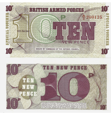 Marea Britanie - Fortele Armate Britanice, 10 new pence 1972, necirculata
