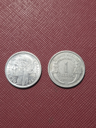 Monede straine - Franta 1 franc 1957-1959