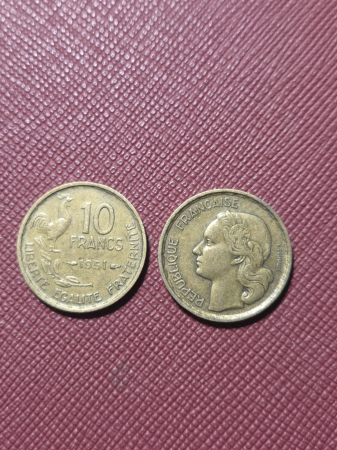 Monede straine - Franta 10 franci 1951-1953