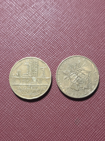 Monede straine - Franta 10 franci 1984