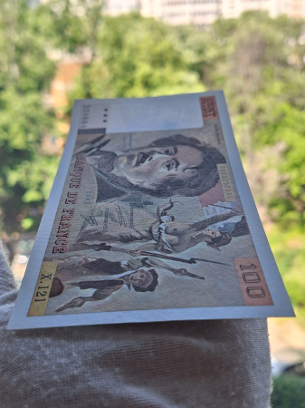 Franta 100 Franci 1987, Delacroix, UNC [4]