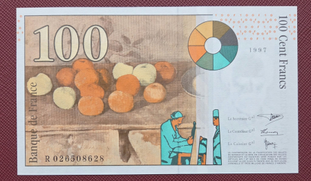 Franta 100 franci 1997, Paul Cezanne, UNC [1]