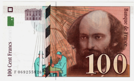 Franta - Franta 100 Franci 1998, PAUL CEZANNE, UNC