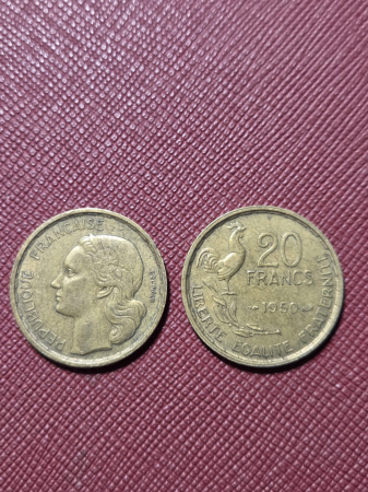 Monede straine - Franta 20 franci 1950