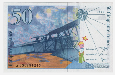 Franta - Franta 50 Franci 1999, St Exupéry, UNC-