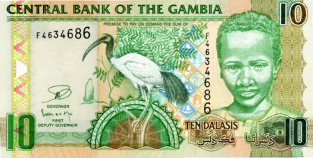 Bancnote straine - Gambia 10 Dalasis 2013, necirculata