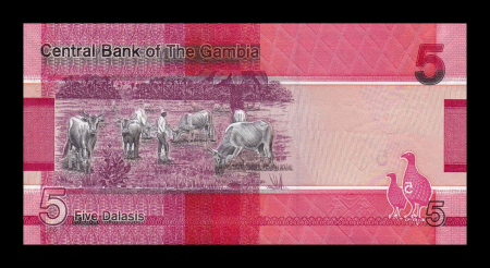 Bancnote - Gambia 5 Dalasis 2020-2023, necirculata