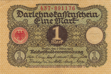 Germania - Germania 1 mark 1920, necirculata