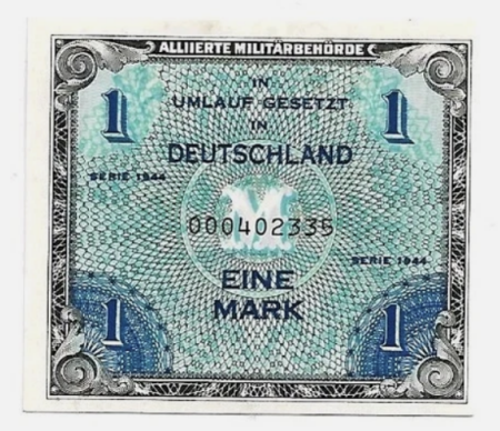 Germania - Germania 1 Mark 1944, Autoritatea Militară Aliată, UNC