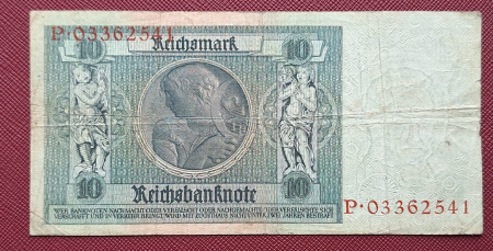 Germania 10 reichsmark 1929, circulata [1]